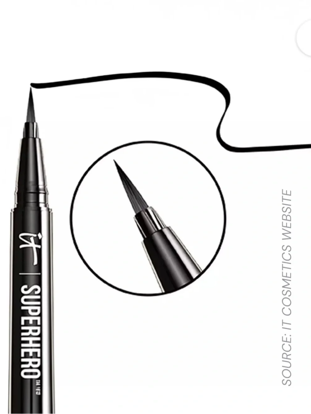 IT Cosmetics Superhero Finer 24H Waterproof Liquid-Gel Liner - Black